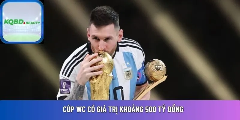 Cúp WC có giá trị khoảng 500 tỷ đồng